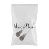 Maxbell 2Pcs Wood Handle Leather Craft Awl Sewing Punching Hole Pin Stitching Tool