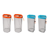 Maxbell 4 Pieces Ultra-light Mesh Stuff Sack Storage Bag for Travel Camping M + S