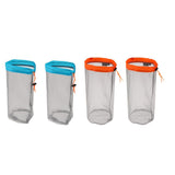 Maxbell 4 Pieces Ultra-light Mesh Stuff Sack Storage Bag for Travel Camping M + S