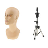 Maxbell Male Mannequin Manikin Head Model Glasses Caps Toupee Display Holder Stand