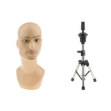 Maxbell Male Mannequin Manikin Head Model Glasses Caps Toupee Display Holder Stand