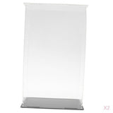 Maxbell 2pcs Clear Acrylic Display Box Case Model Figure Display Dustproof for Model