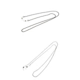 Maxbell 2 Pieces Sunglasses Strap Necklace Metal Eyeglass Glasses Cord Holder Chain