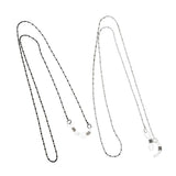 Maxbell 2 Pieces Sunglasses Strap Necklace Metal Eyeglass Glasses Cord Holder Chain