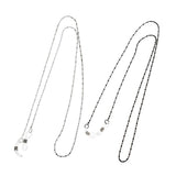 Maxbell 2 Pieces Sunglasses Strap Necklace Metal Eyeglass Glasses Cord Holder Chain