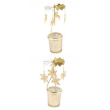Maxbell 2PCS Romantic Rotating Candle Holder Stand   Tealight Candlesticks