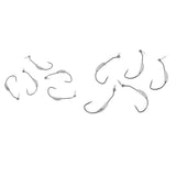 Maxbell 10pcs High Carbon Steel Weighted Wide Gap Spring Fishing Hook with Twistlock