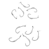 Maxbell 10pcs High Carbon Steel Weighted Wide Gap Spring Fishing Hook with Twistlock