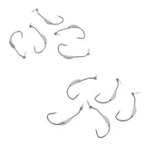 Maxbell 10pcs High Carbon Steel Weighted Wide Gap Spring Fishing Hook with Twistlock