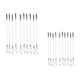 Maxbell 20pcs Carp Fishing Hair Rigs with Barbless Hooks Hand Tied Braided Thread