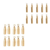 Maxbell 20pcs Fishing Brass Sinker Drop Shot Slider Weights Finesse Sinker Tackle