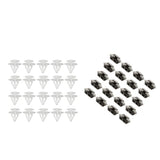Maxbell 20pcs Side Skirt Clips w/ Sealer +20pcs Door Trim Panel Retainers for Mazda