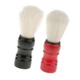 Maxbell 2 Pieces Men Salon Barber Shaving Brush Beard Facial Bristle Mustache Brush