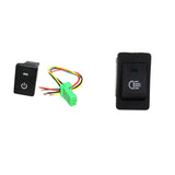 Maxbell 12V 35A Fog Light LED Rocker Switch+LED Push Switch For