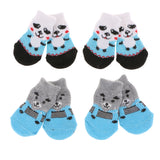 Maxbell 8x Pet Dog Socks Dog Floor Grip Socks Shoes Boots Non Slip Protector Socks S