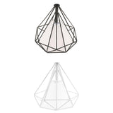Maxbell 2Pcs Geometric Diamond Ceiling Pendant Light Shade Lampshades Cover Inside