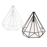 Maxbell 2Pcs Geometric Diamond Ceiling Pendant Light Shade Lampshades Cover Inside