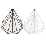 Maxbell 2Pcs Geometric Diamond Ceiling Pendant Light Shade Lampshades Cover Inside