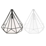 Maxbell 2Pcs Geometric Diamond Ceiling Pendant Light Shade Lampshades Cover Inside