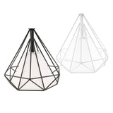 Maxbell 2Pcs Geometric Diamond Ceiling Pendant Light Shade Lampshades Cover Inside