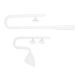 Maxbell 2Pcs Aquarium Tank Outlet Glass Lily Pipe Outflow Water Filter Pipe 13mm