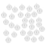 Maxbell 30x Dia. 4 Inch Clear Glass Hanging Vase Bottle for Plant Flower Decorations
