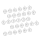 Maxbell 30x Dia. 4 Inch Clear Glass Hanging Vase Bottle for Plant Flower Decorations