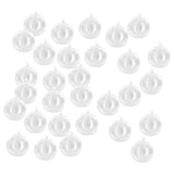 Maxbell 30x Dia. 4 Inch Clear Glass Hanging Vase Bottle for Plant Flower Decorations