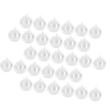 Maxbell 30x Dia. 4 Inch Clear Glass Hanging Vase Bottle for Plant Flower Decorations
