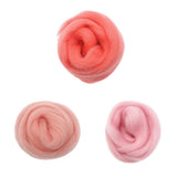 Maxbell 3Pcs/lot Handmade 10g Soft Wool Roving Fibre For Needle Felting Materials