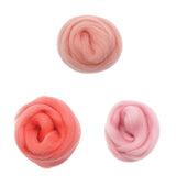 Maxbell 3Pcs/lot Handmade 10g Soft Wool Roving Fibre For Needle Felting Materials