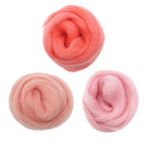 Maxbell 3Pcs/lot Handmade 10g Soft Wool Roving Fibre For Needle Felting Materials
