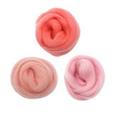 Maxbell 3Pcs/lot Handmade 10g Soft Wool Roving Fibre For Needle Felting Materials
