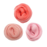 Maxbell 3Pcs/lot Handmade 10g Soft Wool Roving Fibre For Needle Felting Materials