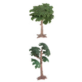 Maxbell 3.94in.-6.69in. Pine Tree Model Cypress for Landscape Diorama Scenery Green