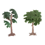 Maxbell 3.94in.-6.69in. Pine Tree Model Cypress for Landscape Diorama Scenery Green