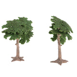 Maxbell 2 Pieces 10cm Pine Tree Model Cypress for Landscape Diorama Scenery Green