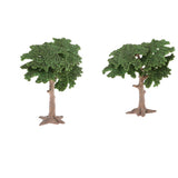 Maxbell 2 Pieces 10cm Pine Tree Model Cypress for Landscape Diorama Scenery Green