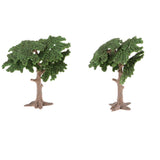 Maxbell 2 Pieces 10cm Pine Tree Model Cypress for Landscape Diorama Scenery Green