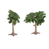 Maxbell 2 Pieces 10cm Pine Tree Model Cypress for Landscape Diorama Scenery Green