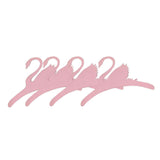 Maxbell 4x Sweet Swan Wooden Coat Clothes Hanger Baby Kids Room Nursery Decor Pink