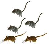 Maxbell 5x Realistic Mouse Animal Ornament Fridge Magnet Mice Toys Pot Hanger Decor
