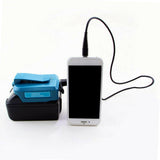 Maxbell 3x Battery USB Adapter for  14.4V 18V Batteries Charger Adapter Blue