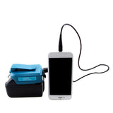 Maxbell 3x Battery USB Adapter for  14.4V 18V Batteries Charger Adapter Blue
