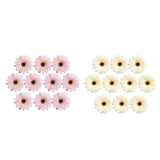 Maxbell 20 Pieces Artificial Gerbera Daisy Flowers Heads for DIY Wedding Decoration