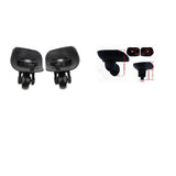 Maxbell 2 Pairs Universal Swivel Suitcase Trolley Luggage Casters Replacement Wheels