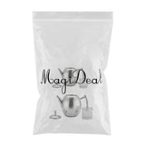 Maxbell 2 Pack Stainless Steel Teapot Kitchen Tea Kettle Metal Tea Pot with Infuser