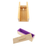 Maxbell Silicone Soap Mold Wood Box Wooden Beveler Planer Handmade Soap Cutting Tool