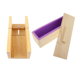 Maxbell Silicone Soap Mold Wood Box Wooden Beveler Planer Handmade Soap Cutting Tool