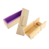 Maxbell Silicone Soap Mold Wood Box Wooden Beveler Planer Handmade Soap Cutting Tool